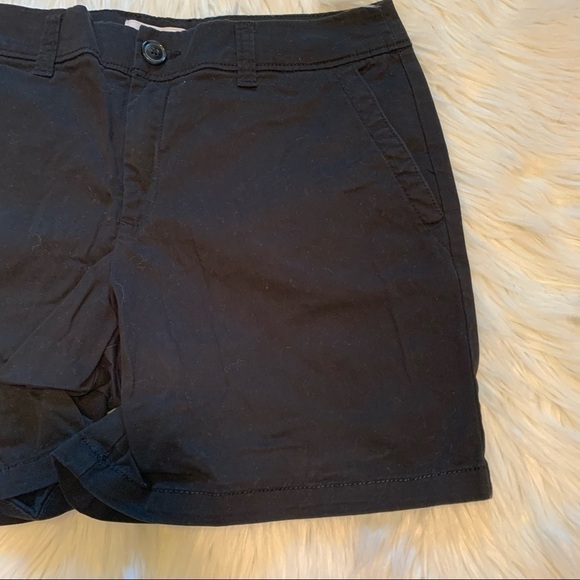 Liz Claiborne Chino Shorts Black Tall - Picture 4 of 10